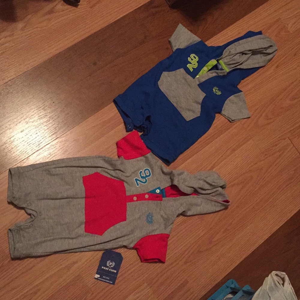 Phat Farm Hooded One Pc Outfits for Infant Boy